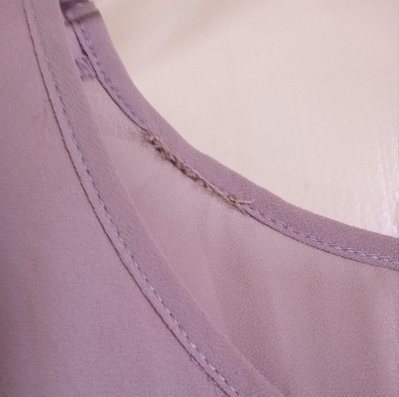 Lulu's sleeveless high low pleated blouse women's size medium - Picture 8 of 8